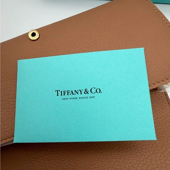 Tiffany & Co. New clay brown Continental Flap Wallet Leather - Picture 11 of 12